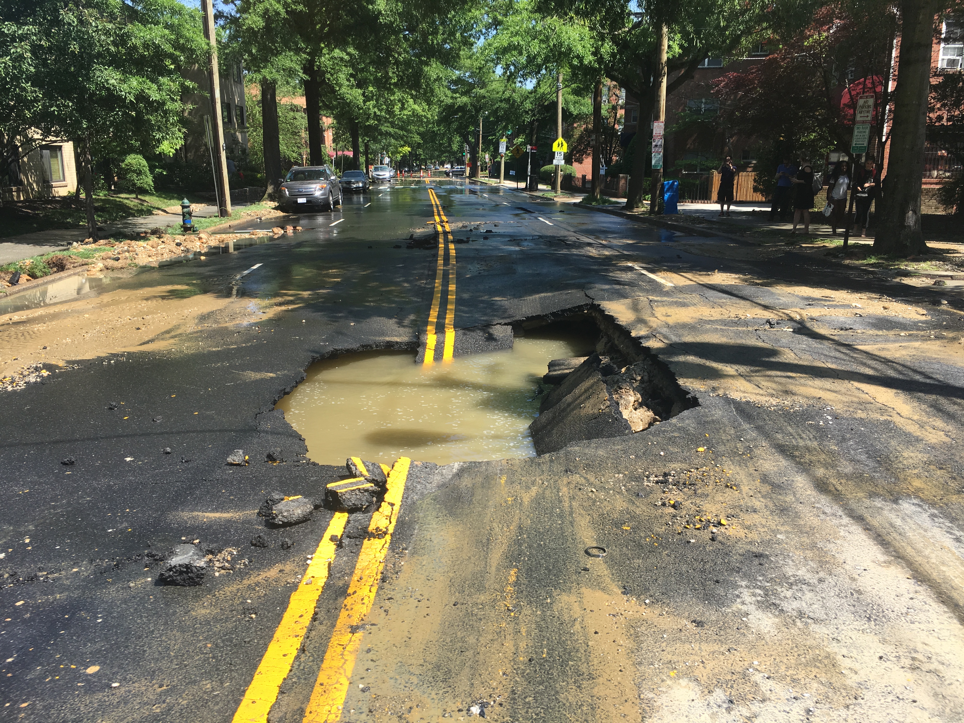 File photo of water main break