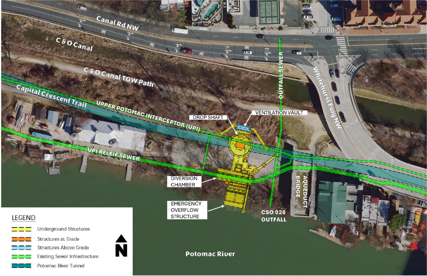 Map of construction location