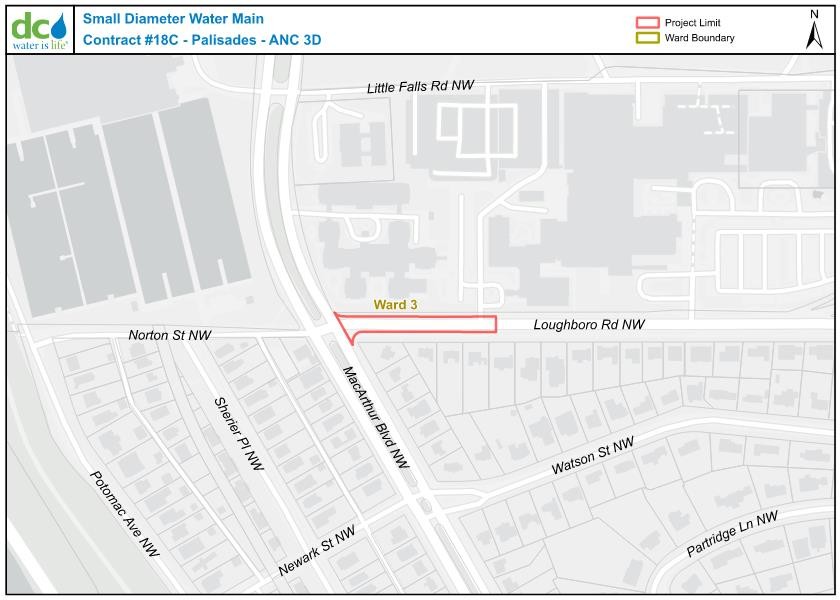 SMALL DIAMETER WATER MAIN REPLACEMENT PROJECT    Palisades Neighborhood   ADVISORY NEIGHBORHOOD COMMISSION 3D 