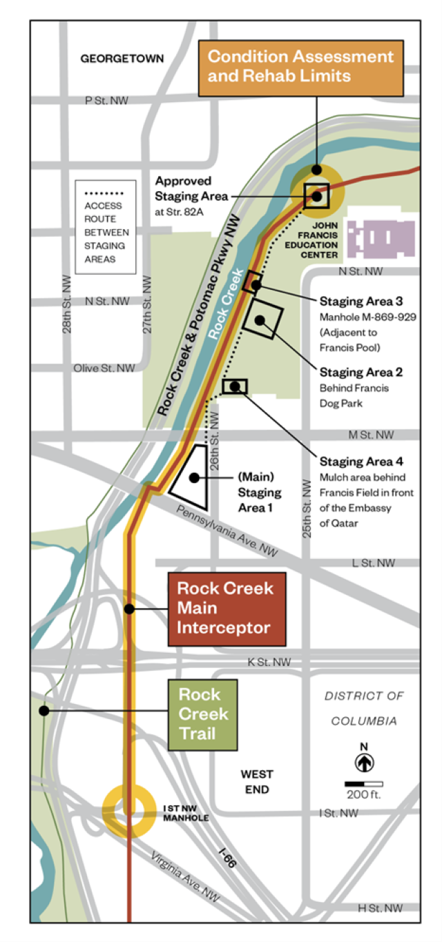 ROCK CREEK MAIN INTERCEPTOR PROJECT GEORGETOWN & WEST END NEIGHBORHOODS – ANC 2A & 2E
