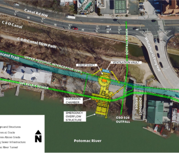 Map of construction site