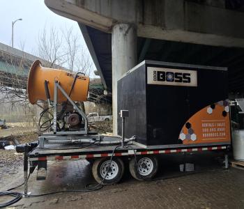 Odor Control Measures near Open Trench with Pumps