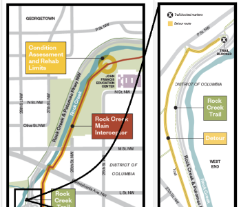 Map of work locations