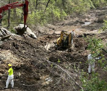 Photo of soil removal and excavation