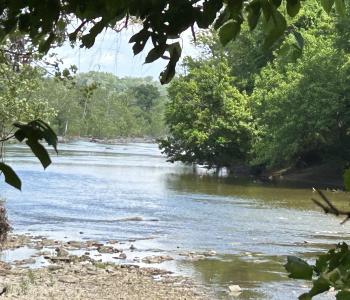 Photo of Potomac River at the overflow location