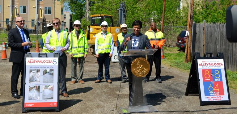 Alleypalooza 5 kickoff event with Mayor Bowser and DDOT