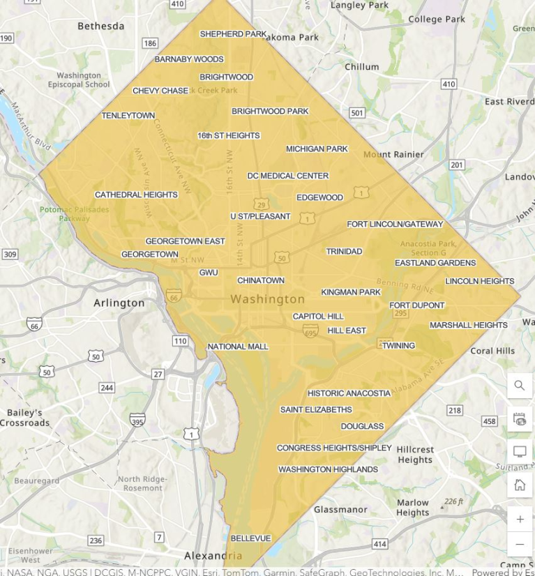 Map of the Impacted Area