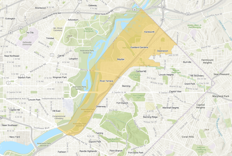 Map of the Impacted Area Map of the Impacted Area