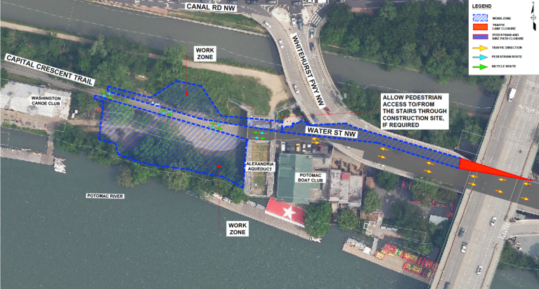 Water Street Traffic Advisory Water Street Potomac River Tunnel Traffic Advisory