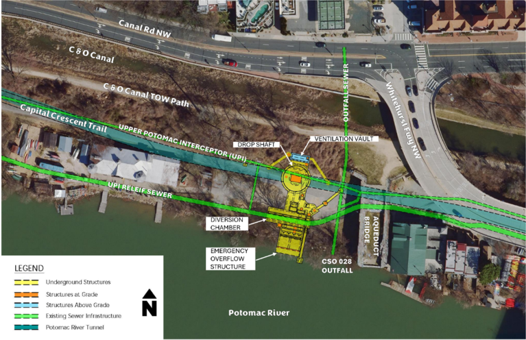 Map of construction site
