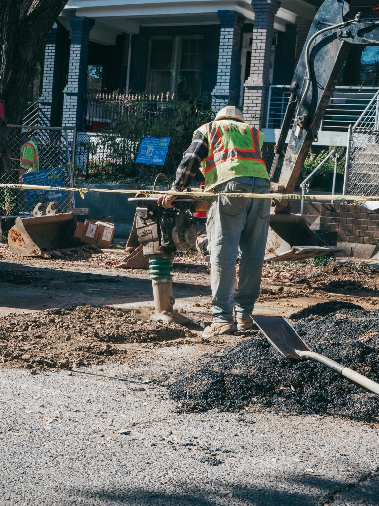 LFDC Lead Service Line Replacement Lead Free DC Lead Service Line Replacement construction work