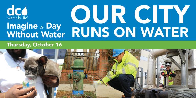 Imagine a Day Without Water Graphic highlighting the event