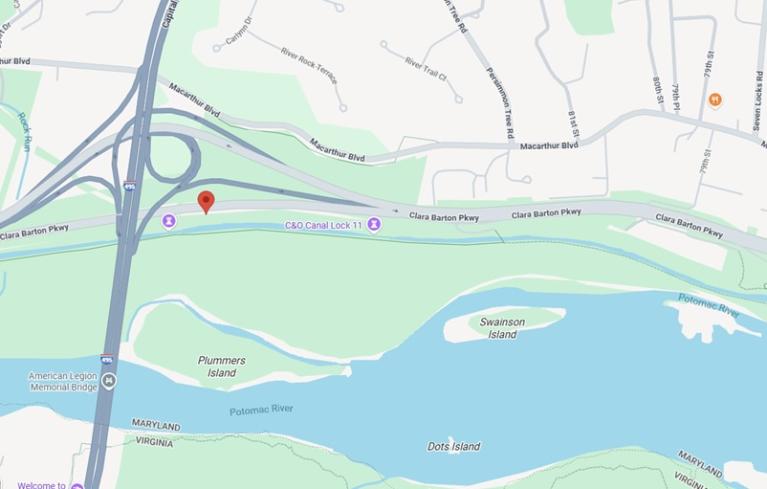 Map of the impacted area.