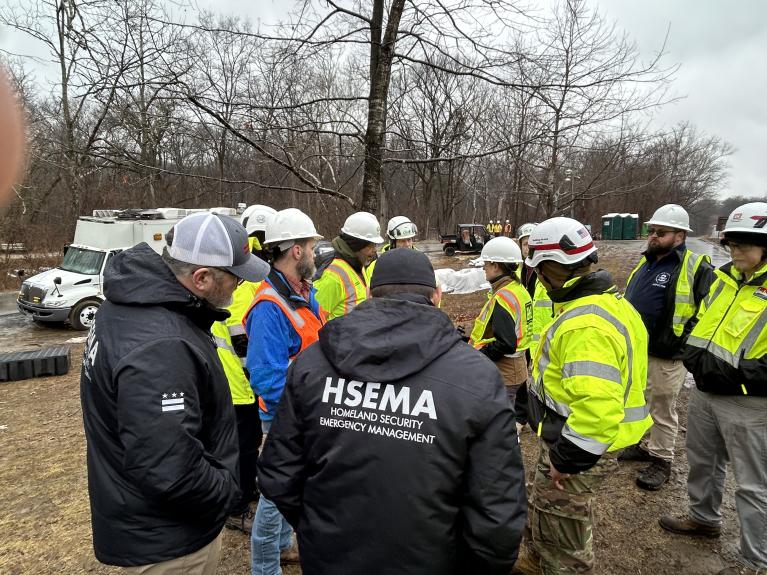 CEO David L. Gadis with HSEMA, EPA and USACE