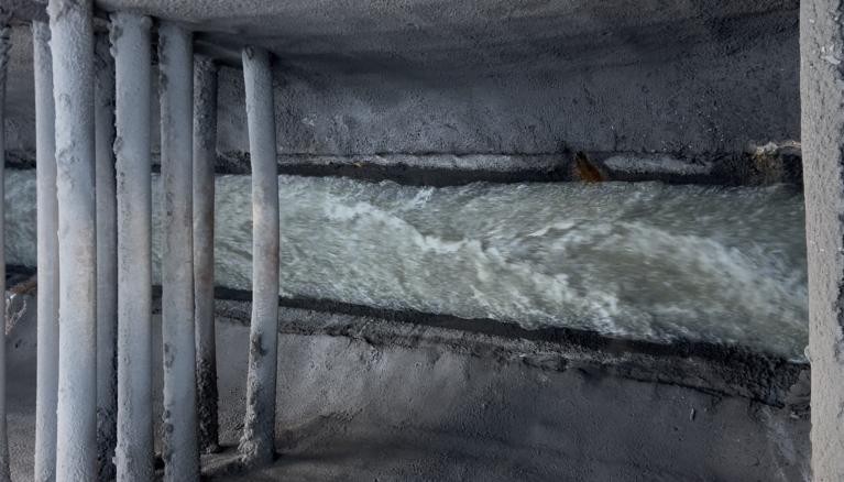 Picture of flow back in the Potomac Interceptor