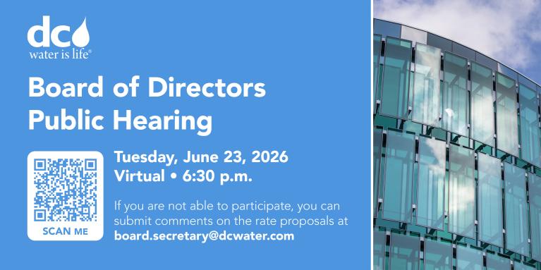 Graphic with details for the public hearing on June 23 at 6:30 p.m.
