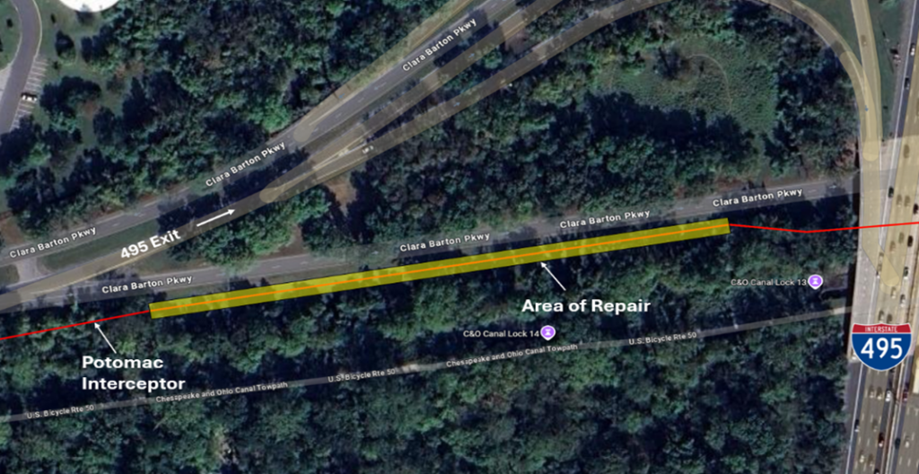Area of repair