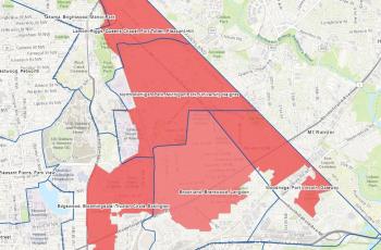 Updated map of impacted area Updated map of impacted area