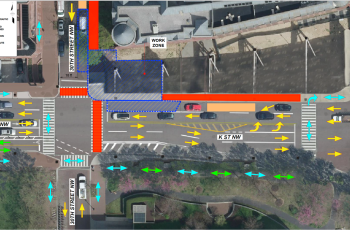 K Street Map Map of area on K and 30th St where utility investigation will occur