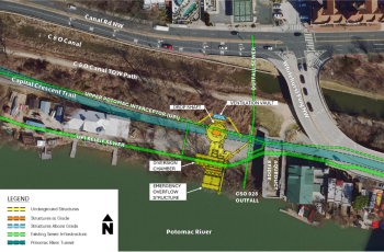 Map of construction site