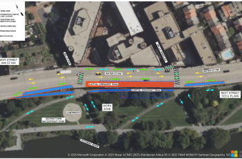 Map of Water Street and Capital Crescent Trail