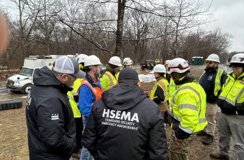 CEO David L. Gadis with HSEMA, EPA and USACE