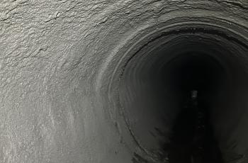 Geopolymer lining inside the Potomac Interceptor