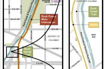 Map of work locations