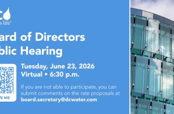 Graphic with details for the public hearing on June 23 at 6:30 p.m.